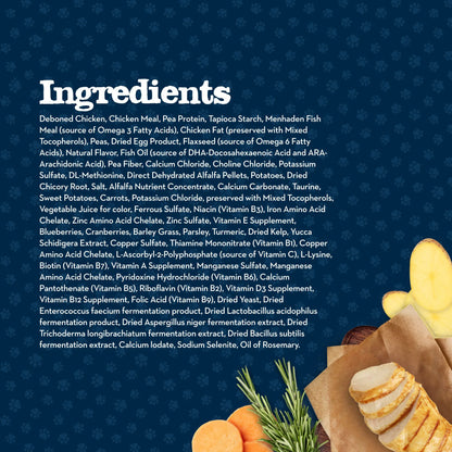 Baby BLUE Natural Kitten Dry Cat Food for Healthy Growth, Chicken, 2-Lb. Bag