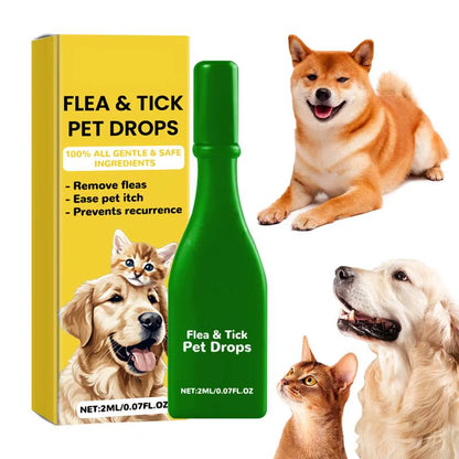 Dogs for Cat Flea and Tick Treatment for Small Medium Large Dogs Cats Topical Flea Treatments Pets Cleaning Care Supplie