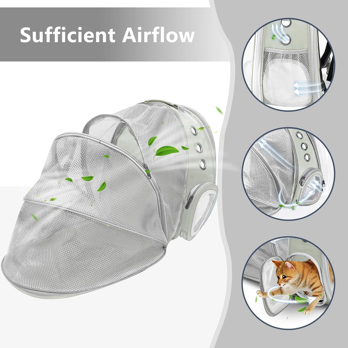 Adventure Awaits! 🐾✨ Get your furry friend ready for hiking, traveling, and camping with our Expandable Bubble Cat Backpack Carrier! Perfect for big cats! 🐱💼 #PetTravel #CatLovers #AdventurePets