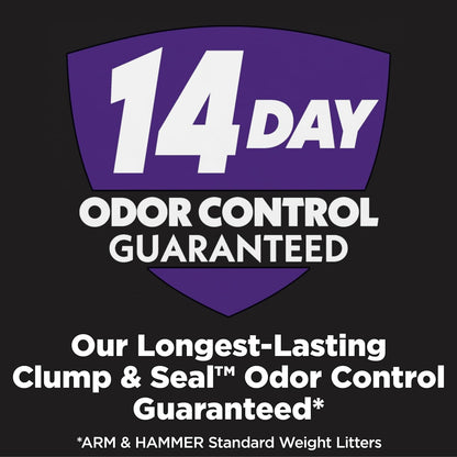 Clump & Seal SLIDE Platinum Multi-Cat Clumping Cat Litter, 14-Day Odor Control, EZ Clean Technology, 37 Lbs – No Scrubbing, Powerful Odor Eliminator