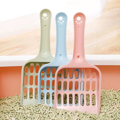 Pet Cat Litter Shovel New Candy Color High Value Handle Cat Toilet Small Shovel Cat Cleaning Supplies